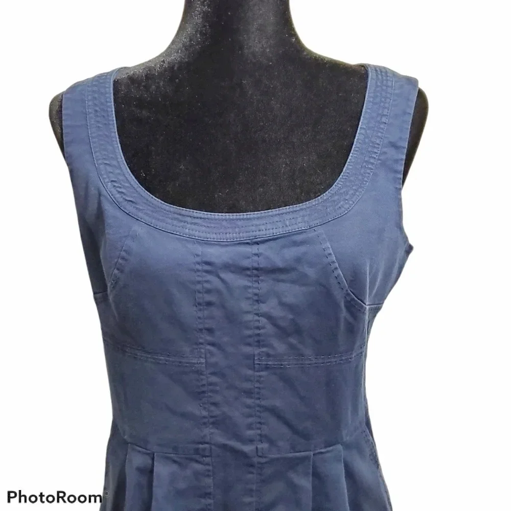 Tory Burch Leena tie Dress Normandy Blue size 8